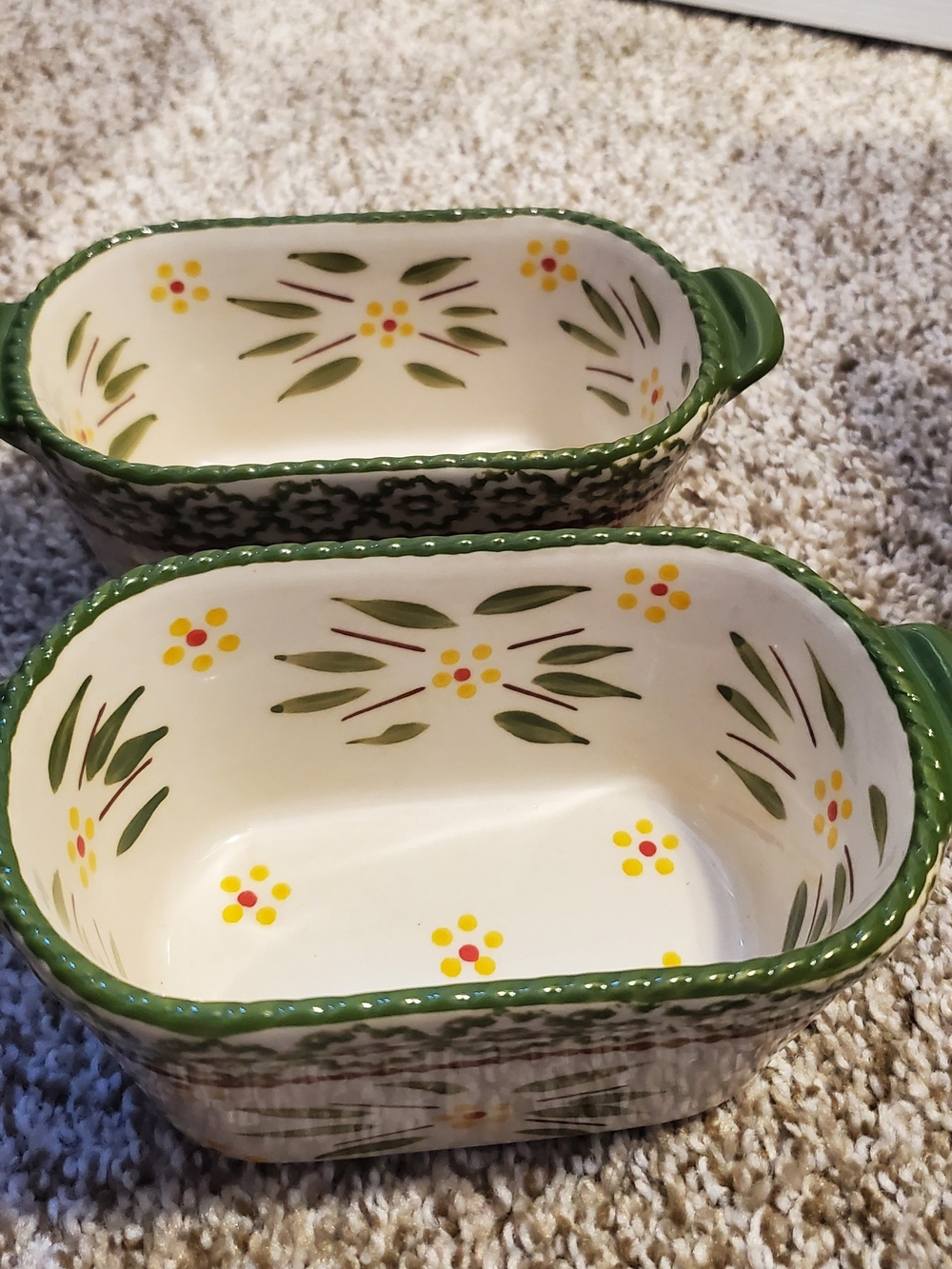 Temp-Tations Old World Mini Loaf Stoneware Baking Dishes (Set of 2)